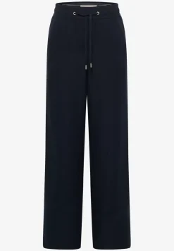 Broek met wijde pijpen in Loose Fit van linnenmix