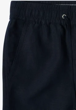 Broek met wijde pijpen in Loose Fit van linnenmix