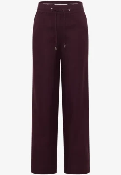 Broek met wijde pijpen in Loose Fit van linnenmix