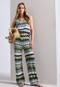 Broek met zigzagpatroon