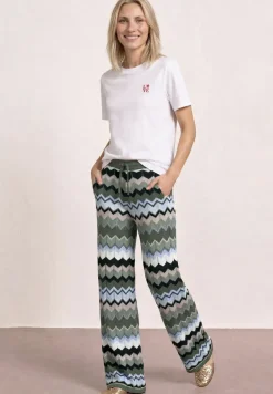 Broek met zigzagpatroon