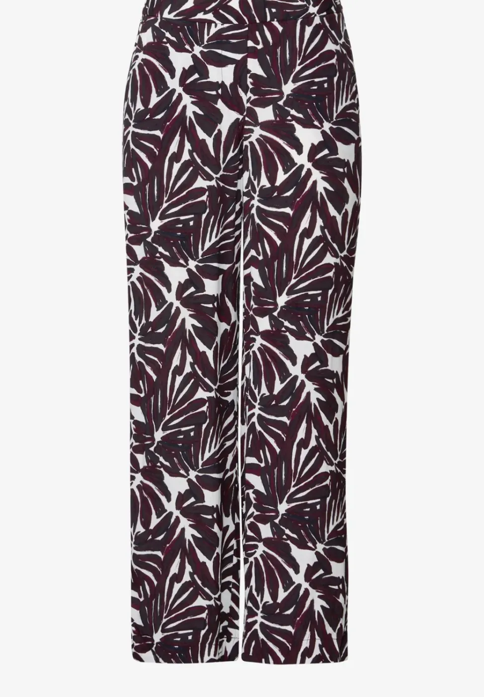 Broek van crêpe met patroon
