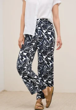 Broek van crêpe met patroon