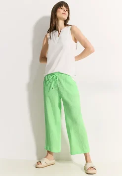 7/8-broek van mousseline