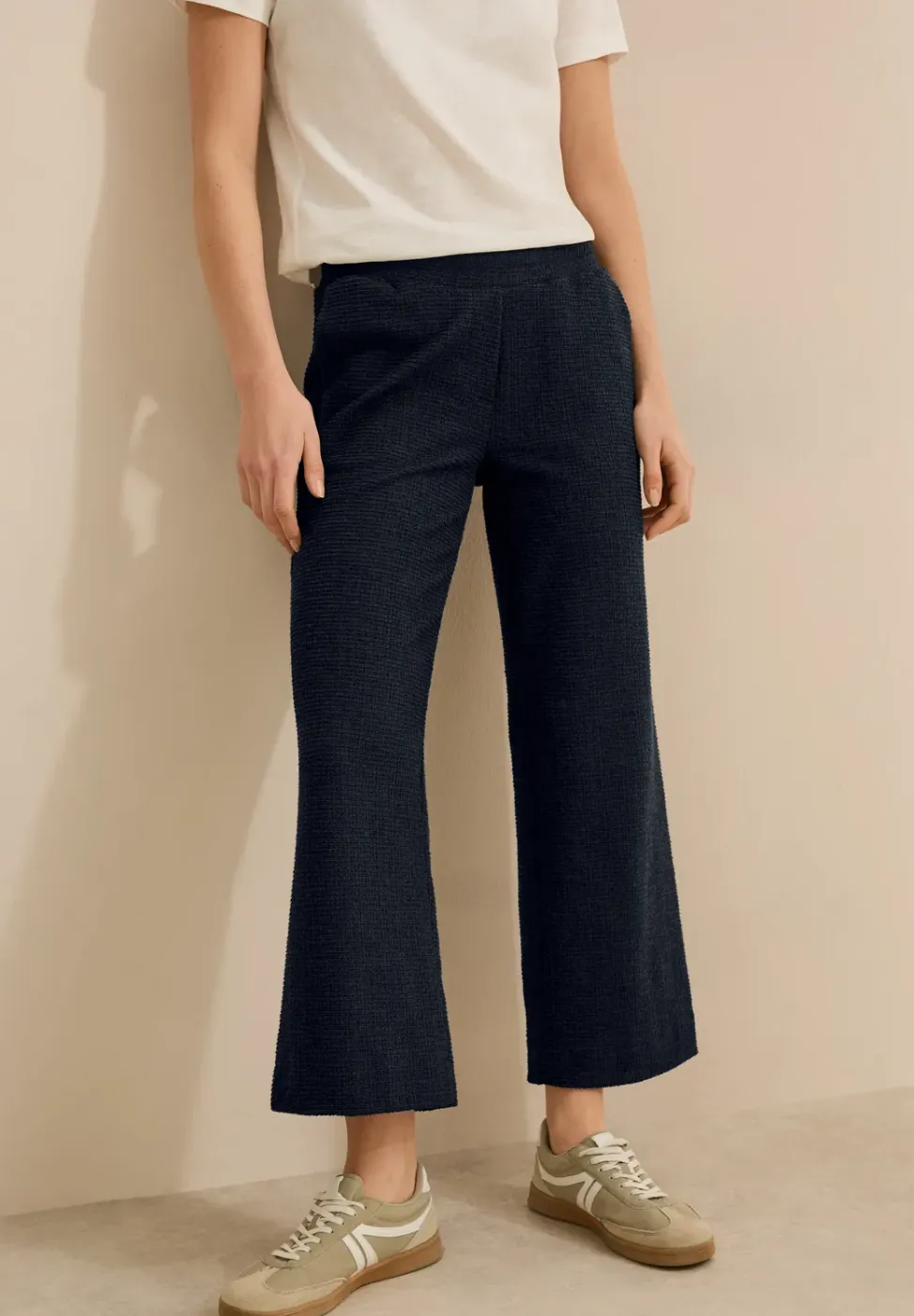Broek Wide Legs Bouclè