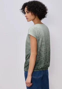 Burnout shirt met tekst