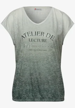 Burnout shirt met tekst