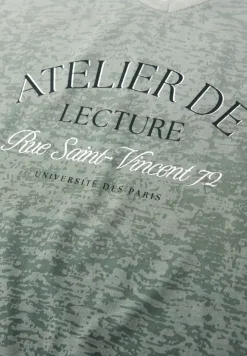 Burnout shirt met tekst