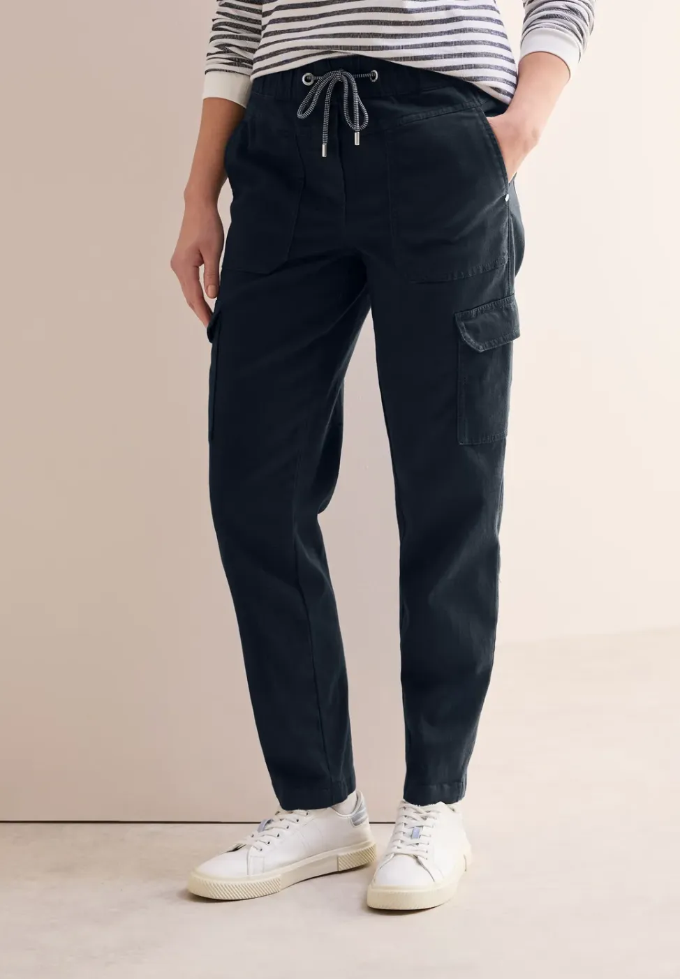 Cargo broek in een gewassen look