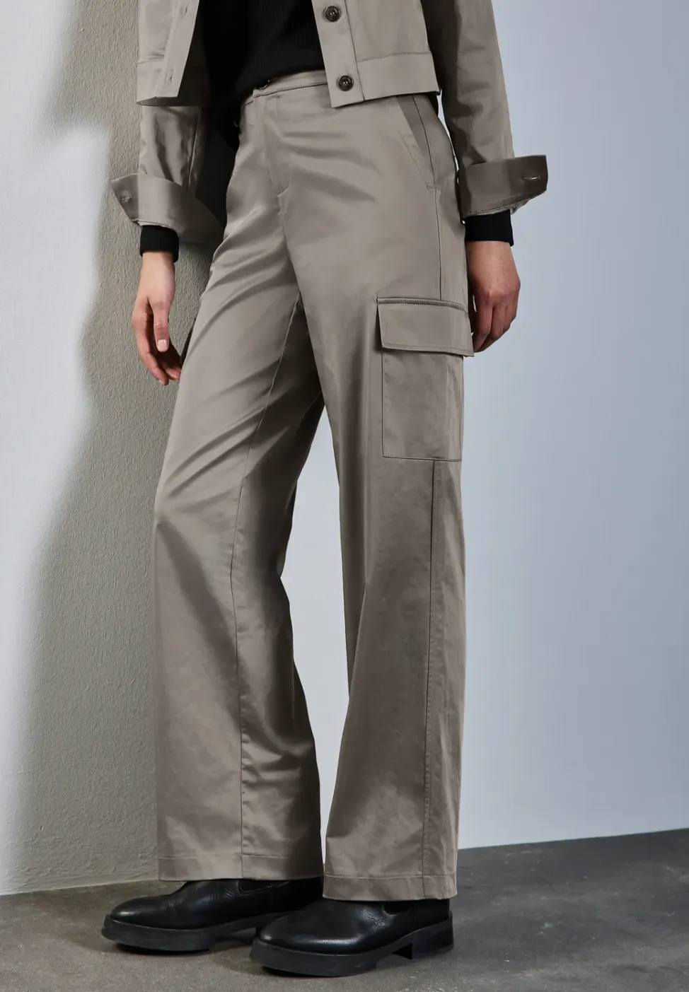 Cargo broek met rechte pijpen