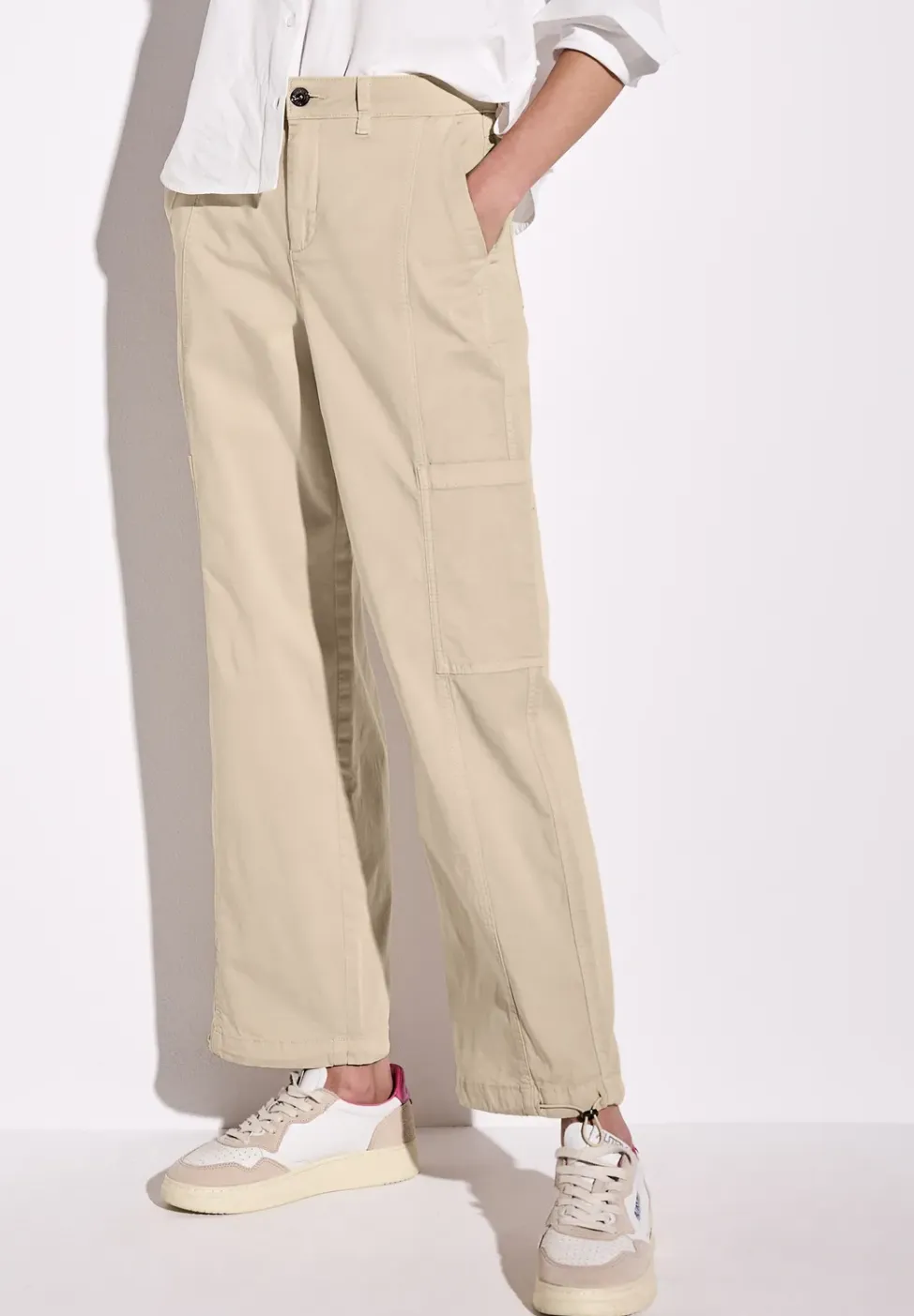 Cargo broek met rechte pijpen