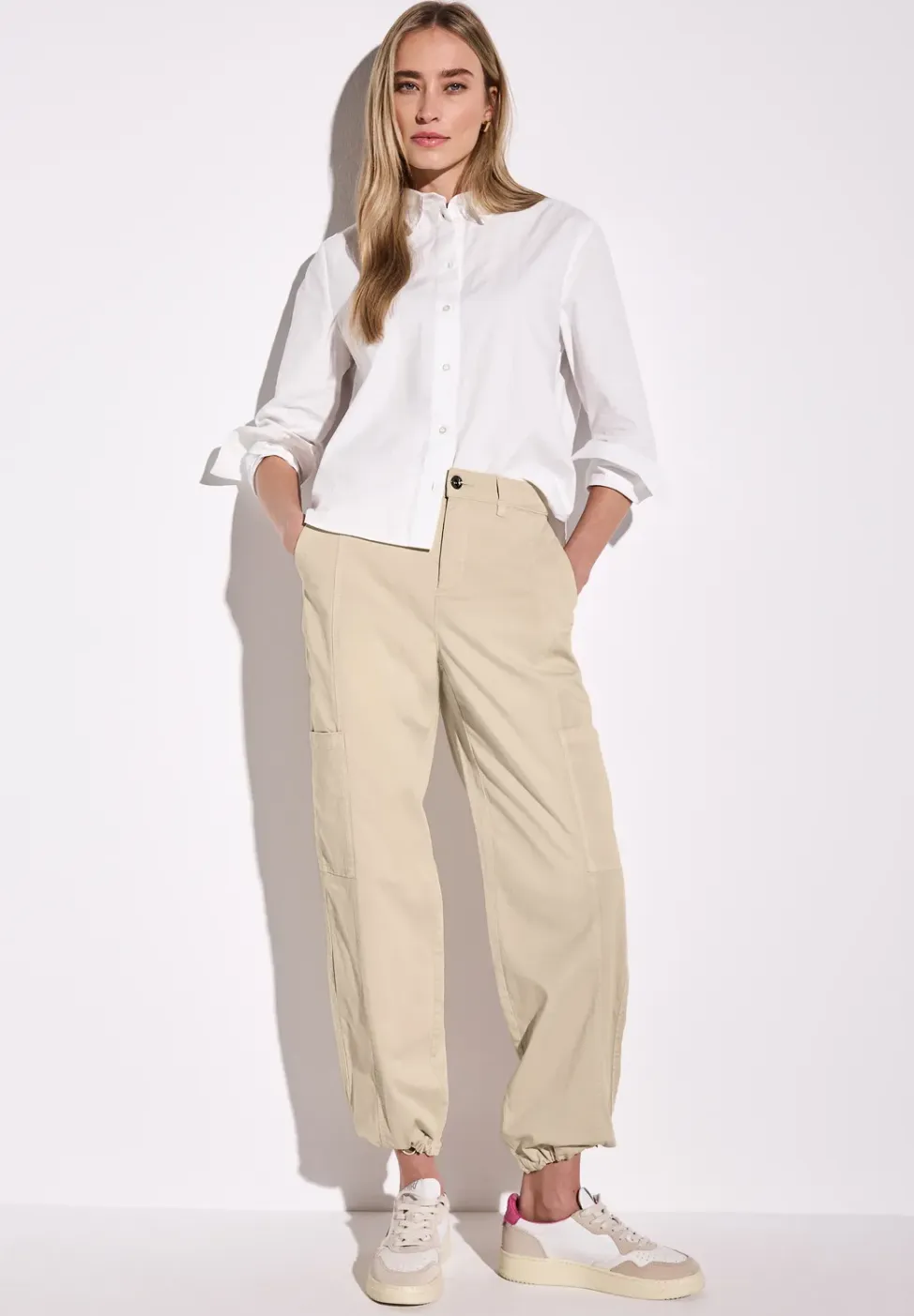 Cargo broek met rechte pijpen