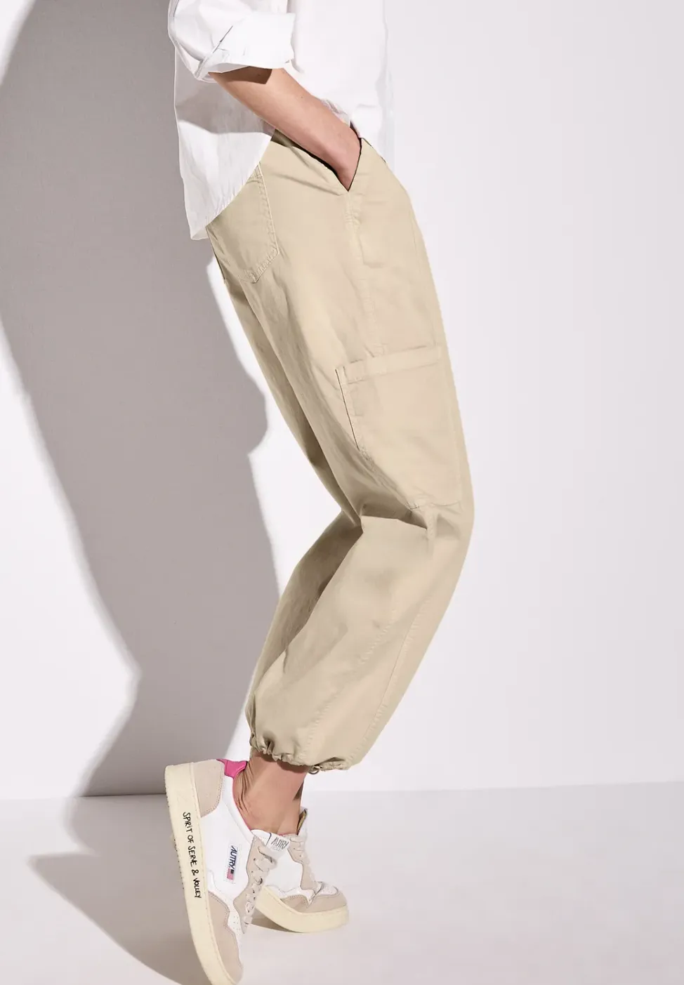 Cargo broek met rechte pijpen