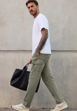 Cargo broek met rechte pijpen