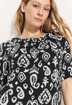 Carmen blouse met print