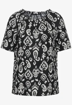 Carmen blouse met print