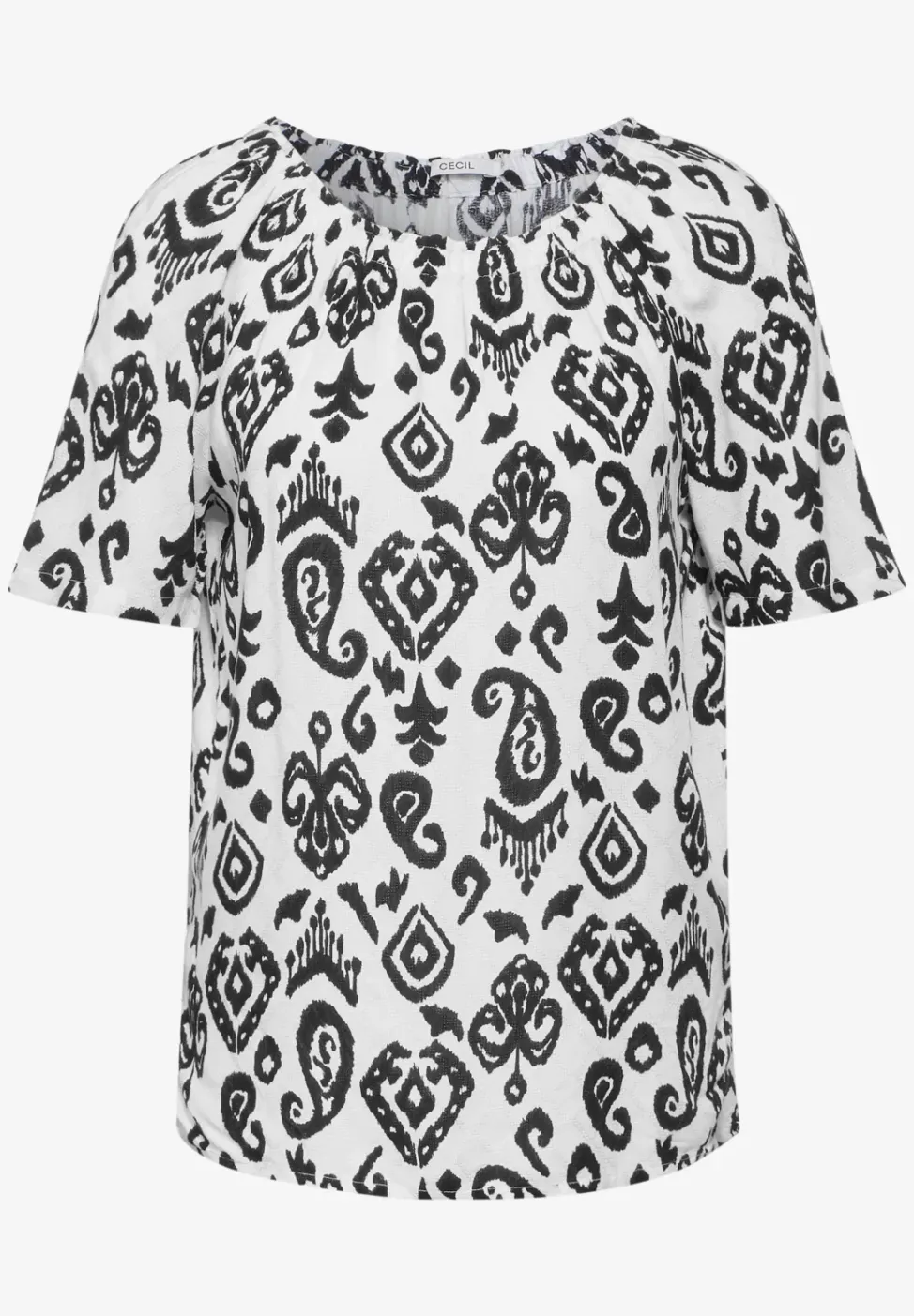 Carmen blouse met print