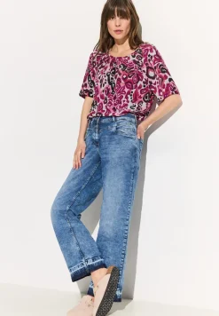 Carmen blouse met print