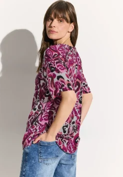 Carmen blouse met print