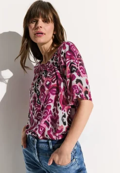 Carmen blouse met print