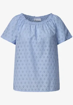 Carmen Bluse mit Shiffley-Muster