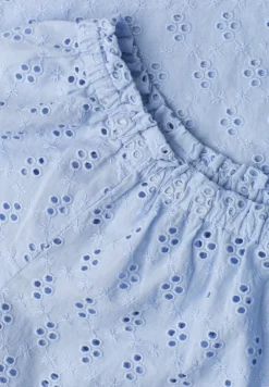 Carmen Bluse mit Shiffley-Muster