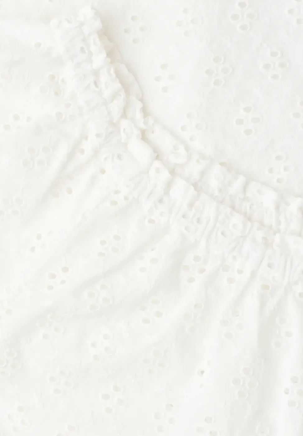 Carmen Bluse mit Shiffley-Muster