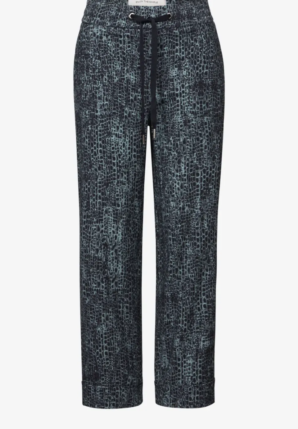 Casual broek met omslag