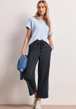 Casual broek met omslag