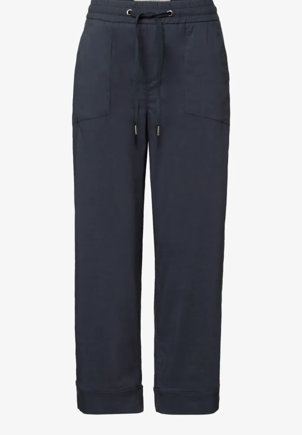 Casual broek met omslag