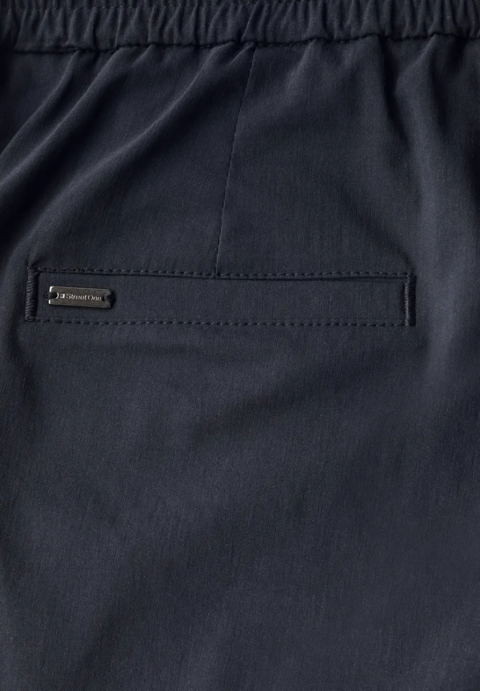 Casual broek met omslag