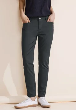 Casual fit broek van keperstof