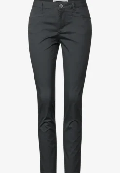 Casual fit broek van keperstof