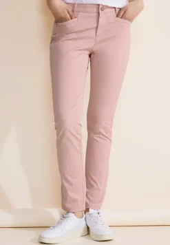 Casual fit broek van keperstof