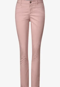 Casual fit broek van keperstof