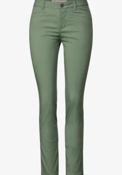 Casual fit broek van keperstof