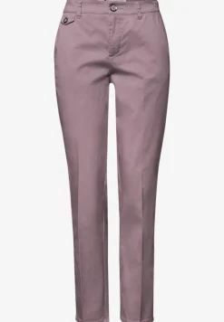 Casual fit chino's in een zachte stof