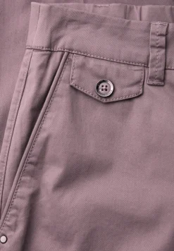 Casual fit chino's in een zachte stof