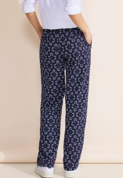 Casual fit jacquard broek