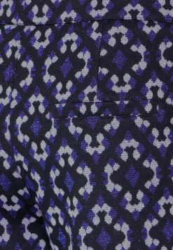 Casual fit jacquard broek