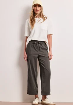 Casual broek met omslag