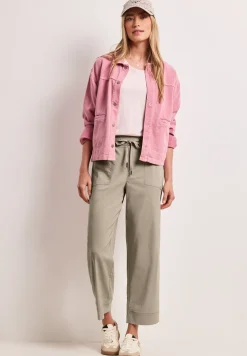 Casual broek met omslag