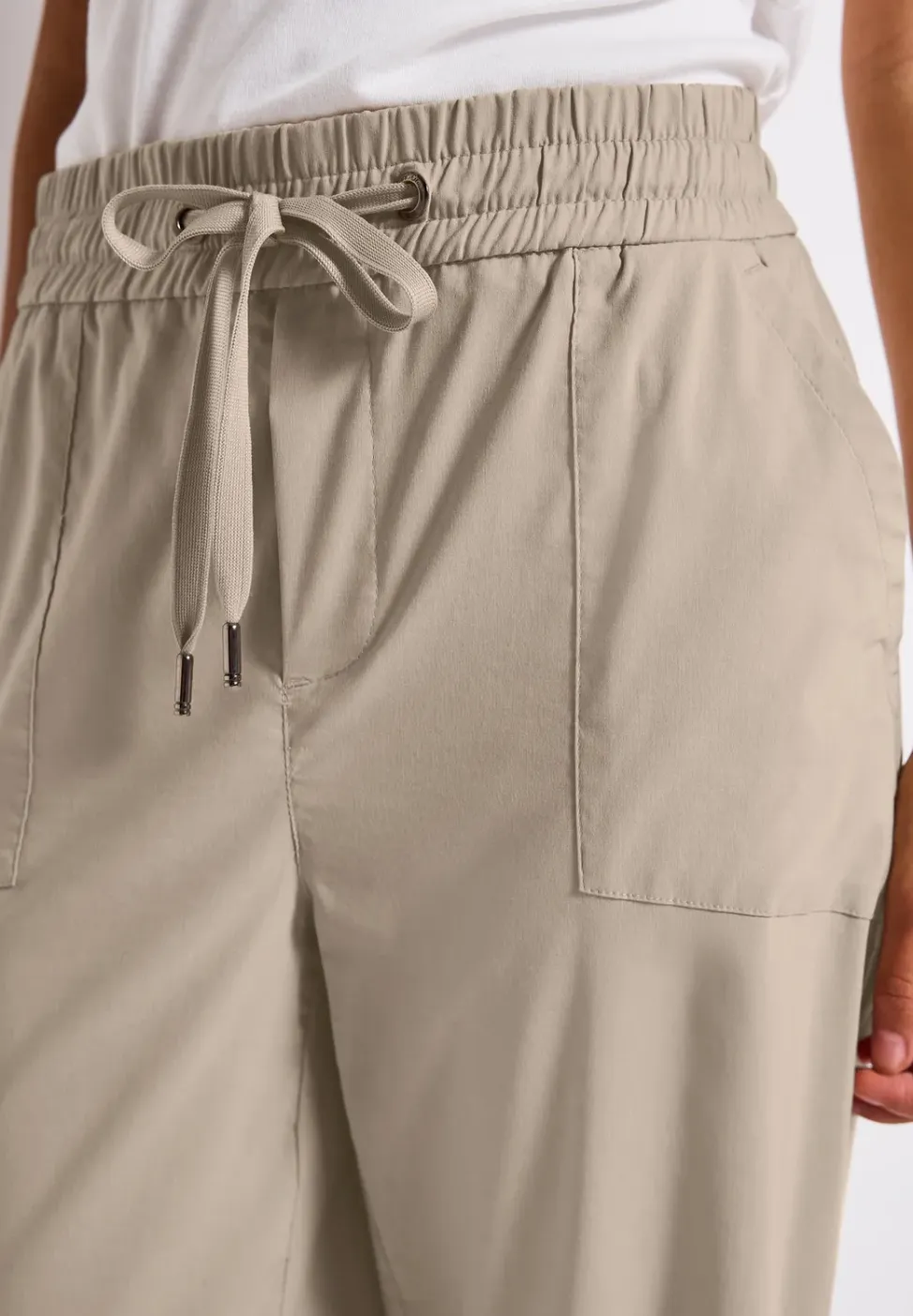 Casual broek met omslag