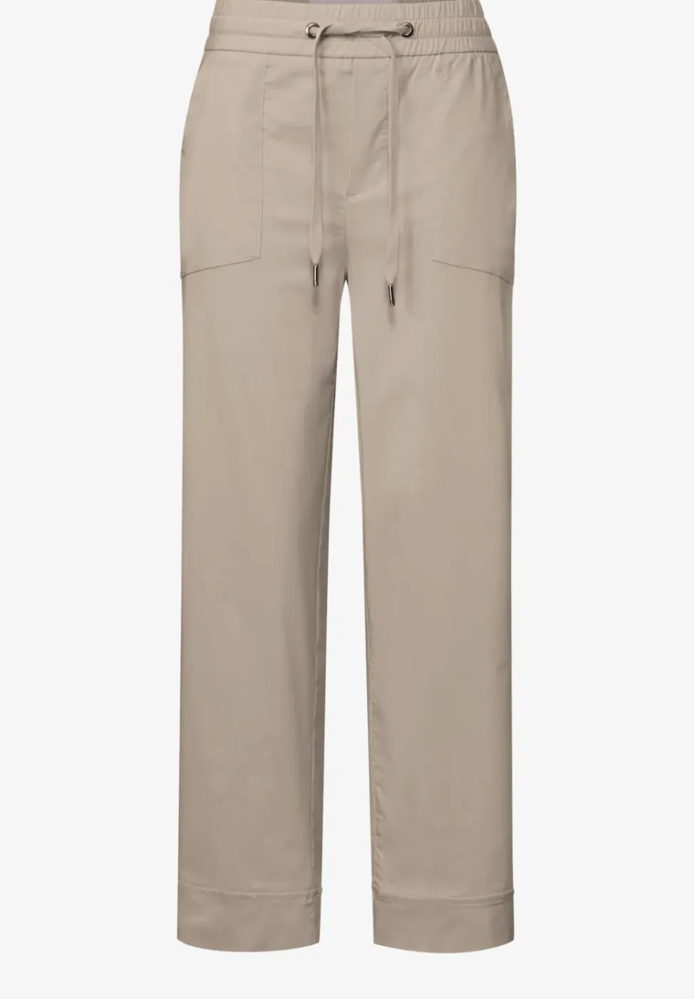 Casual broek met omslag