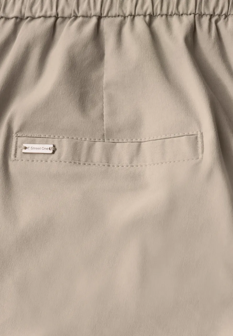 Casual broek met omslag