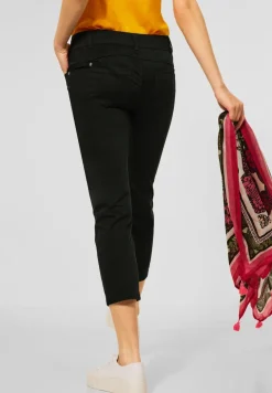 Casual-fit broek in effen kleur