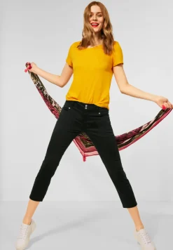 Casual-fit broek in effen kleur