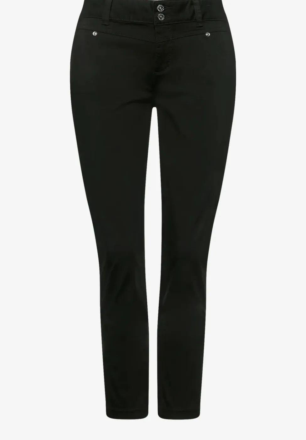 Casual-fit broek in effen kleur