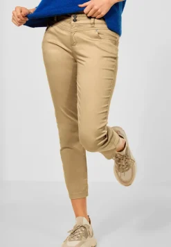 Casual-fit broek in effen kleur