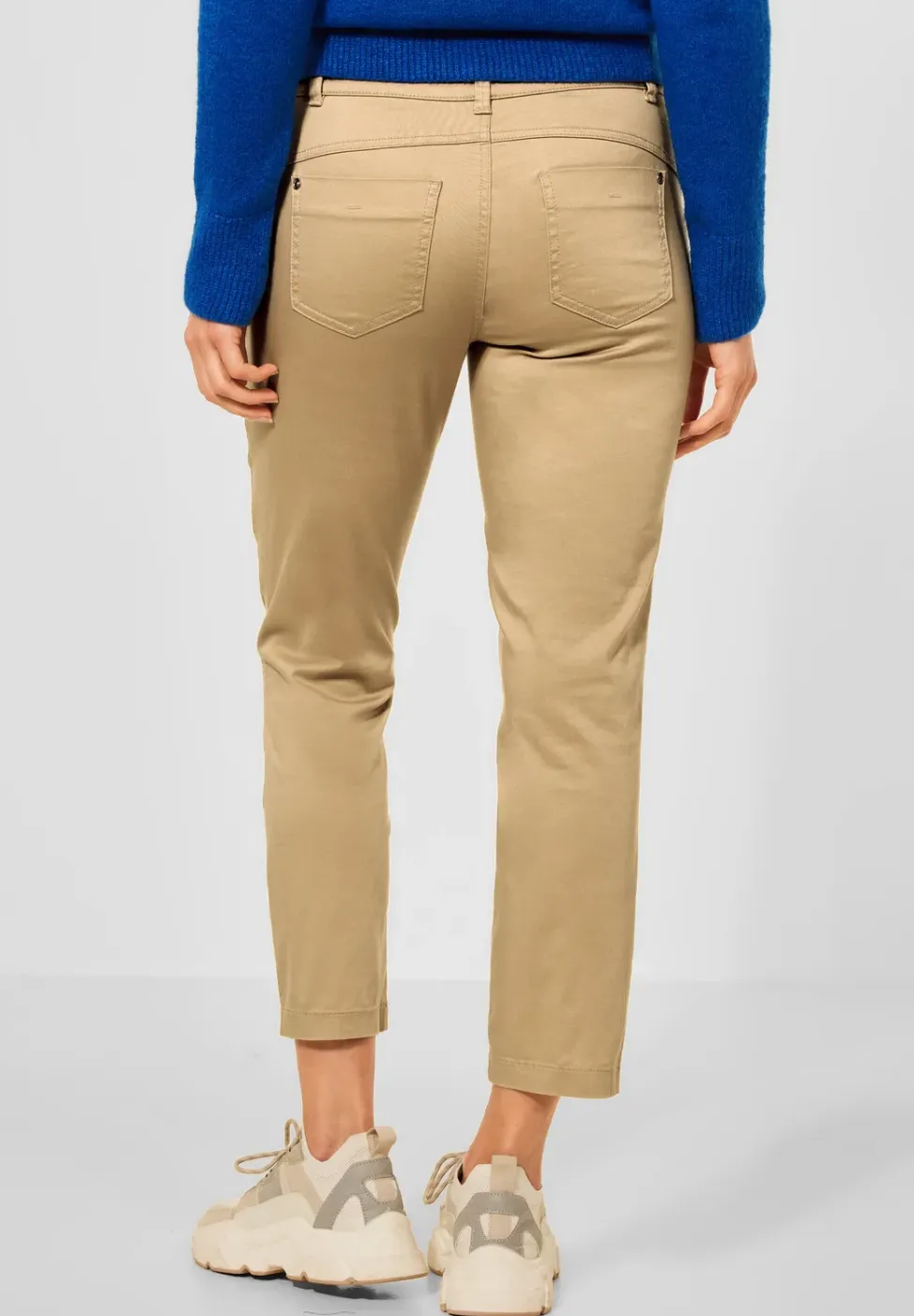 Casual-fit broek in effen kleur